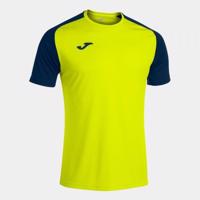 Joma Academy IV Short Sleeve T-Shirt Fluor Yellow Navy