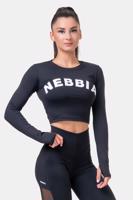 Nebbia Long Sleeve Thumbhole Sporty Crop Top