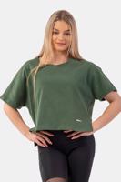 Nebbia Organic Cotton Loose Fit “The Minimalist” Crop Top