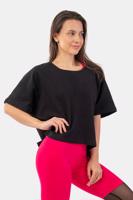 Nebbia Organic Cotton Loose Fit “The Minimalist” Crop Top